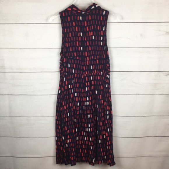 Anthro Tylho Shirtdress Full Skirt Pockets Navy XS - Picture 7 of 11